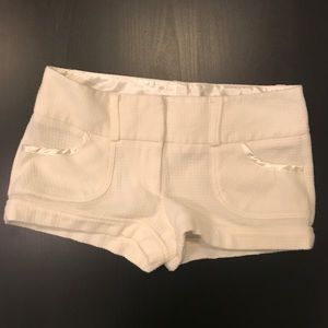 Charlotte Russe short shorts: off-white size 8